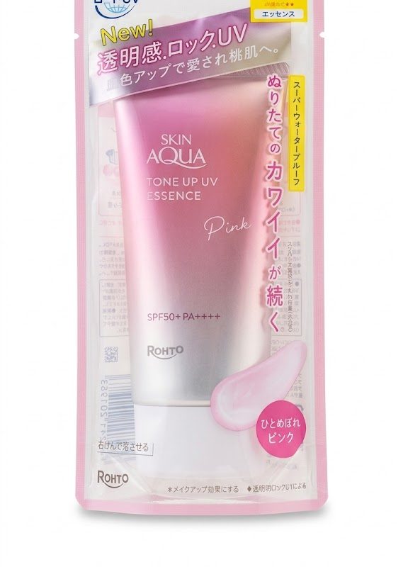 Skin Aqua Tone Up UV Essence – Pink